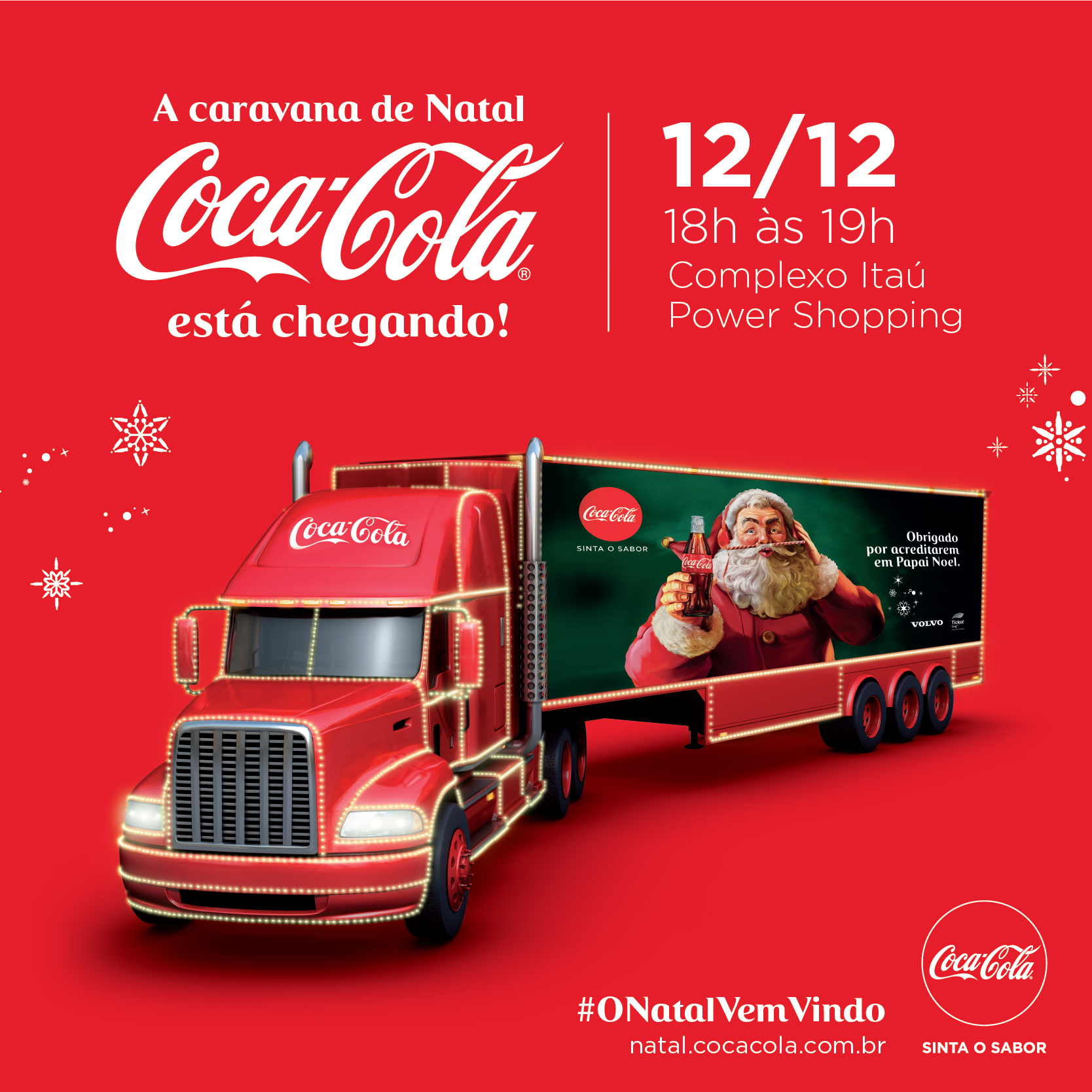 Caravana Iluminada de Natal chega à Contagem terça Caravana Iluminada de Natal chega à Contagem terça