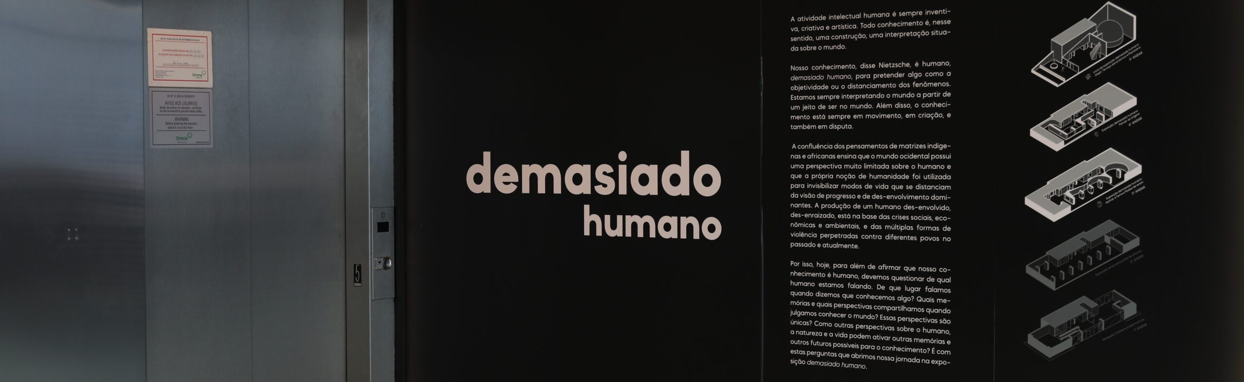 Exposição _demasiado humano_ (Divulgação – Espaço do Conhecimento UFMG)